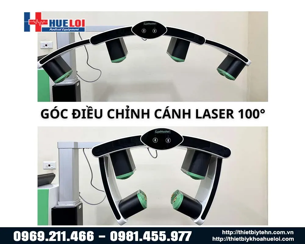 Góc độ điều chỉnh cánh laser máy laser thẩm mỹ
