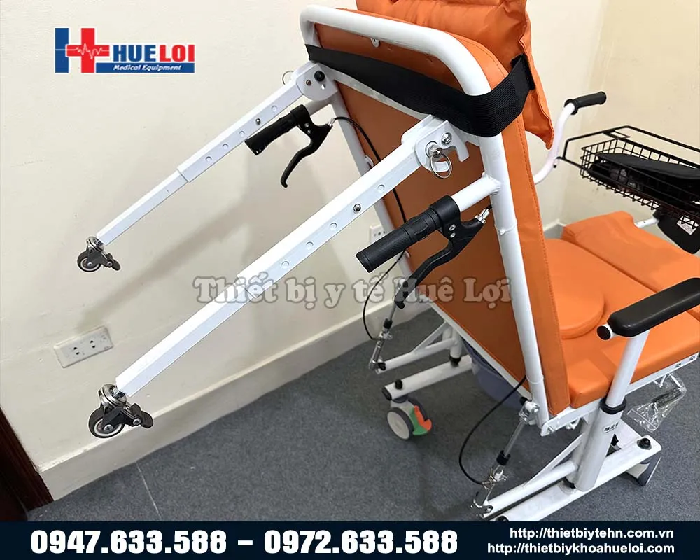 Chân chóng xe lăn ngả nằm đa năng