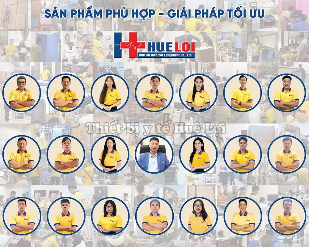 Đội ngũ công ty thiết bị y tế Huê Lợi
