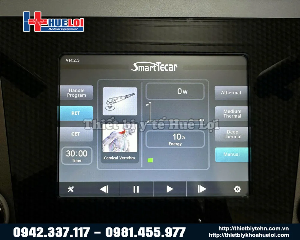 Màn hình giao diện máy TECAR