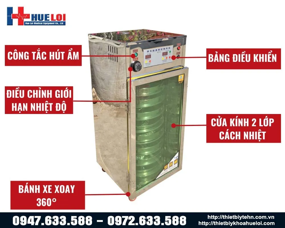 Cấu tạo tủ sấy thuốc bắc