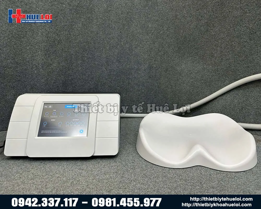 Mặt sau máy từ trường phục hồi chức năng cơ sàn chậu