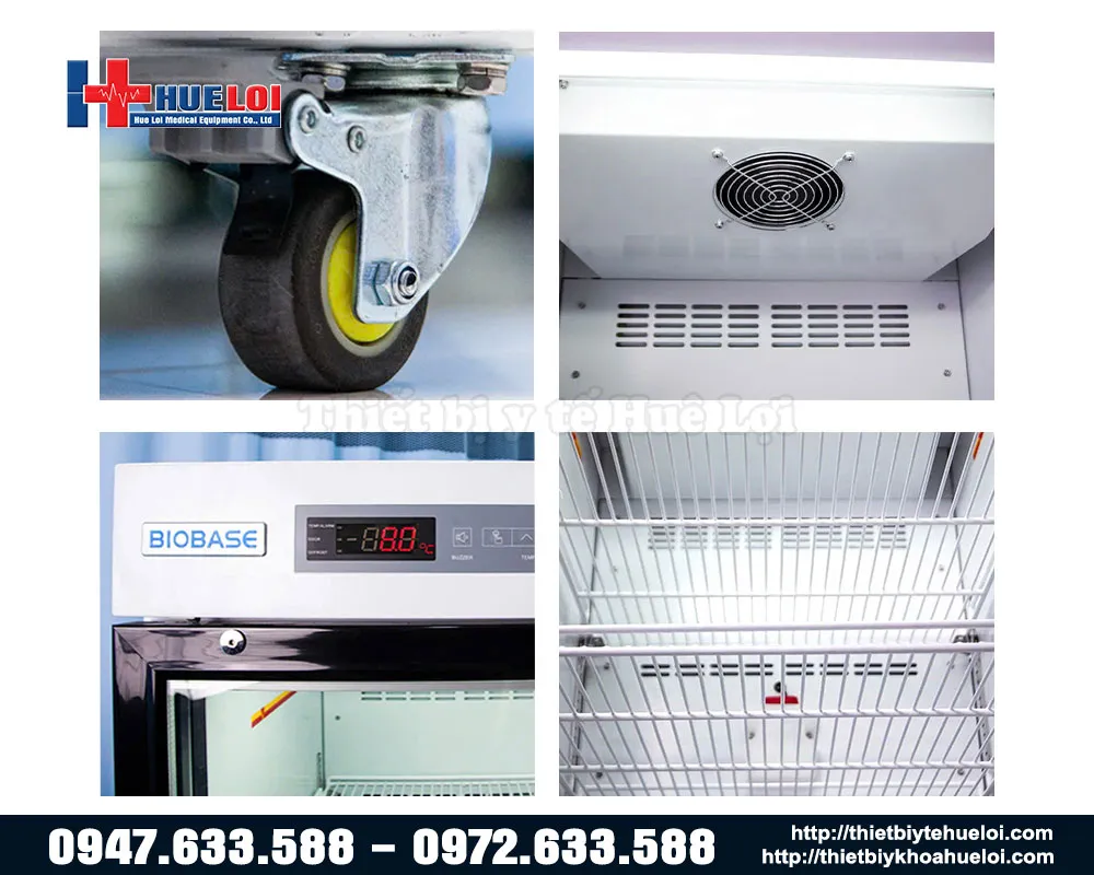 Chi tiết cấu tạo tủ lạng bảo quản vac-xin Biobase
