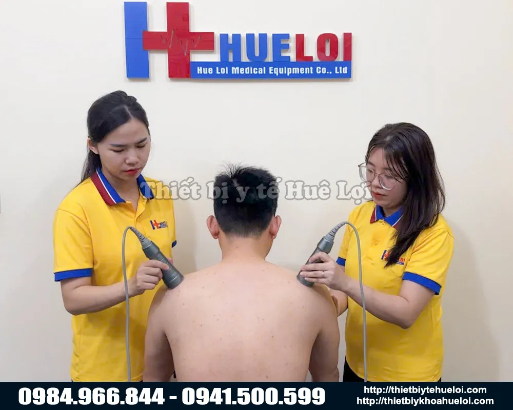 Máy siêu âm trị liệu hai đầu dò texua thế hệ mới