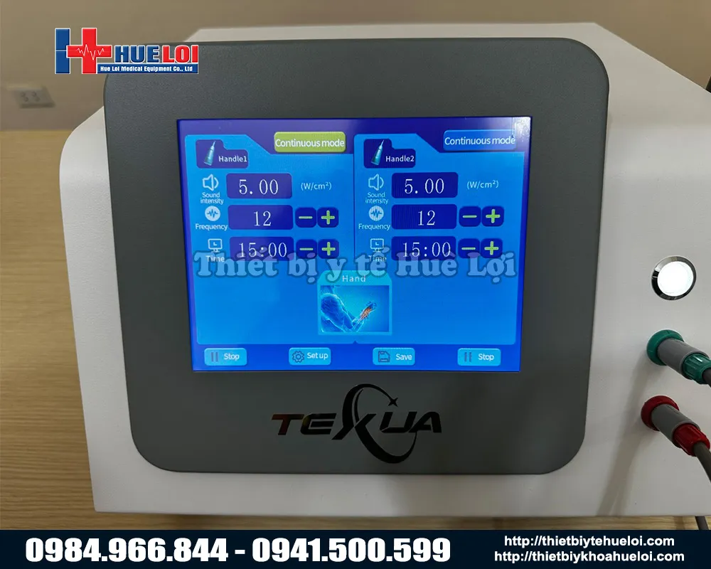 Màn hình điều khiển máy siêu âm trị liệu Texua