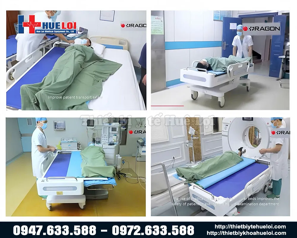 Quy trình sử dụng cáng y tế con lăn di chuyển bệnh nhân