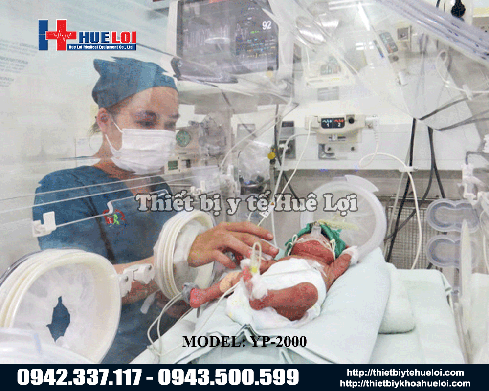Chăm sóc trẻ sơ sinh bằng máy sưởi ấm yp 2000