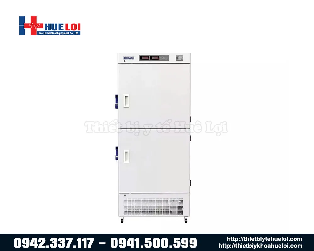 Tủ âm sâu -25 độ c kiểu đứng 2 ngăn tách biệt