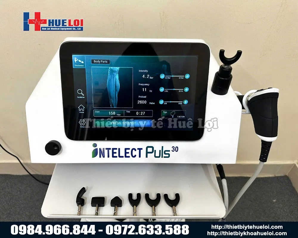 Máy xung kích trị liệu kết hợp nắn chỉnh xương cao cấp ip30