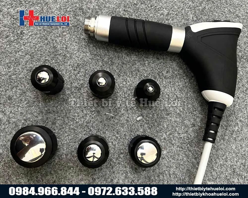 Tay súng và các đầu điều trị xung kích của máy ip30