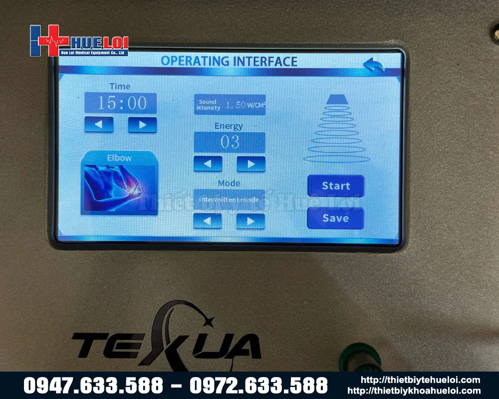 Chế độ trị liệu của máy siêu âm trị liệu đơn tần texua