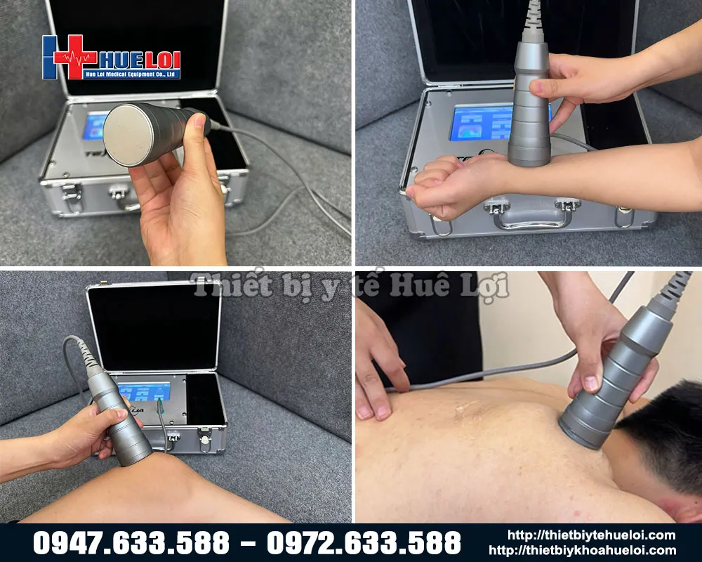 Tay cầm trị liệu máy siêu âm giảm đau texua