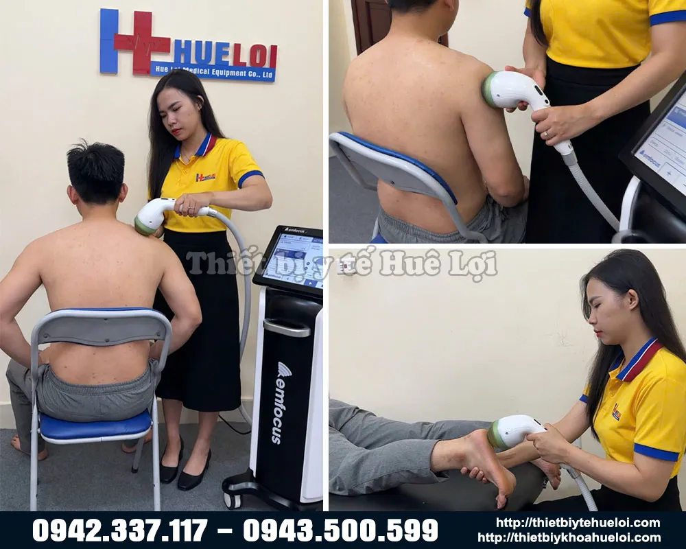 Trị liệu bằng máy xung kích hội tụ thế hệ mới nhất