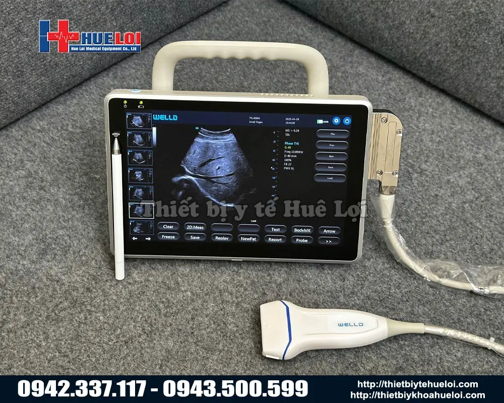 Cổng nguồn và cổng usb máy siêu âm cảm ứng p10