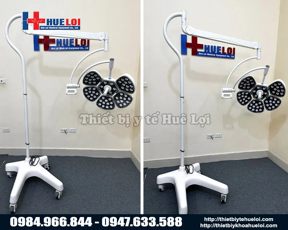 Đèn phẫu thuật di động năm cánh cao cấp