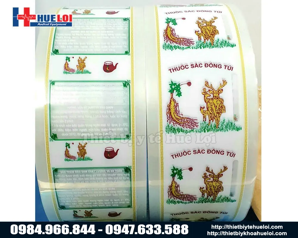 Cuộn túi đóng thuốc đông y