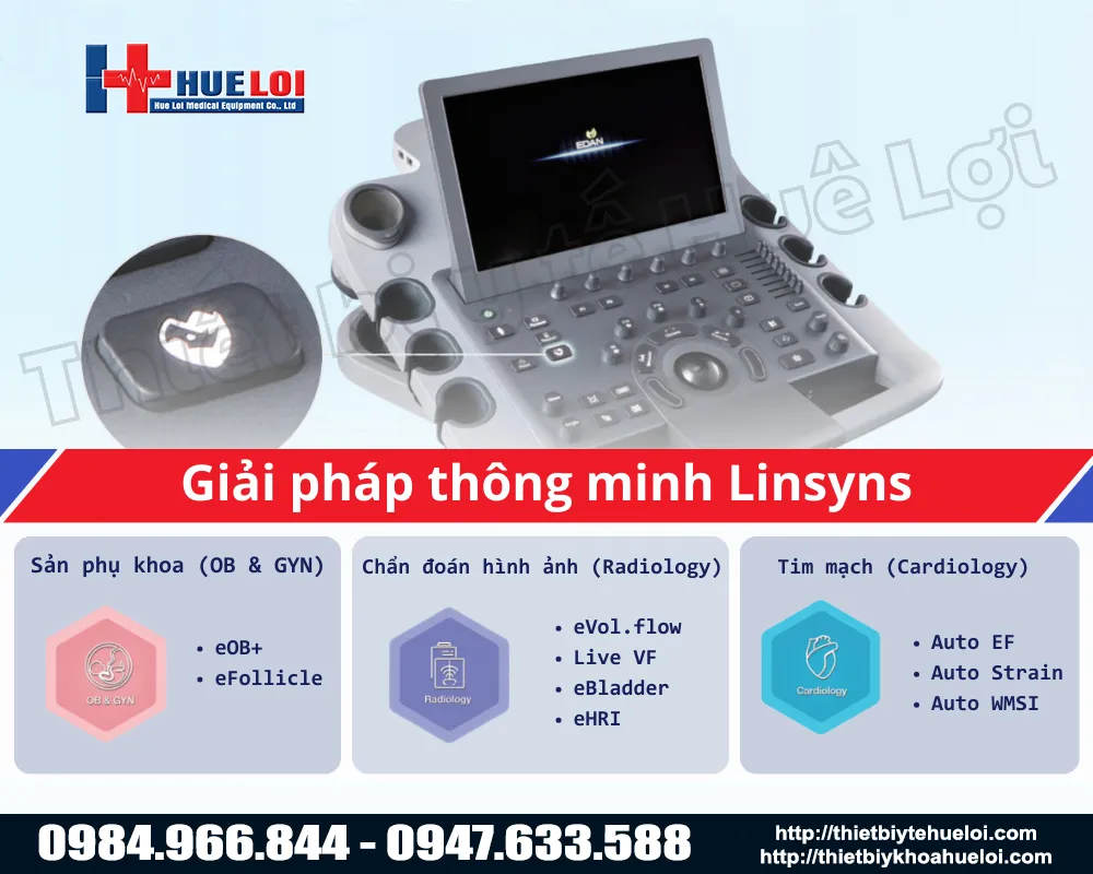 Hệ thống siêu âm đa chuyên khoa tích hợp công nghệ Linsyns hiện đại