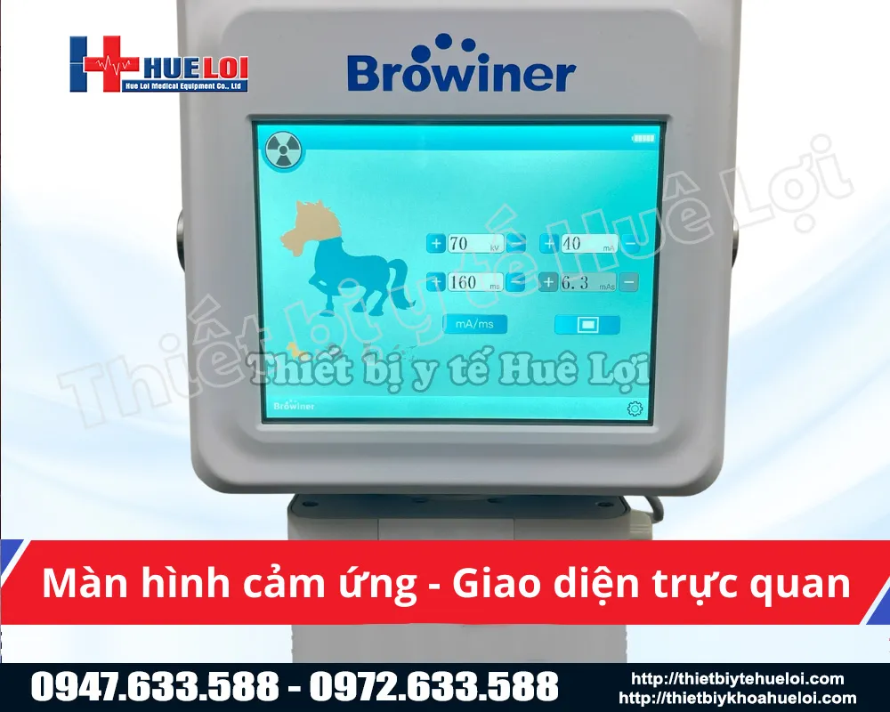 Máy X quang chẩn đoán thú y Beatle-06P1 (Vet-S) sở hữu màn hình cảm ứng tiện lợi và phần mềm tối ưu công năng.