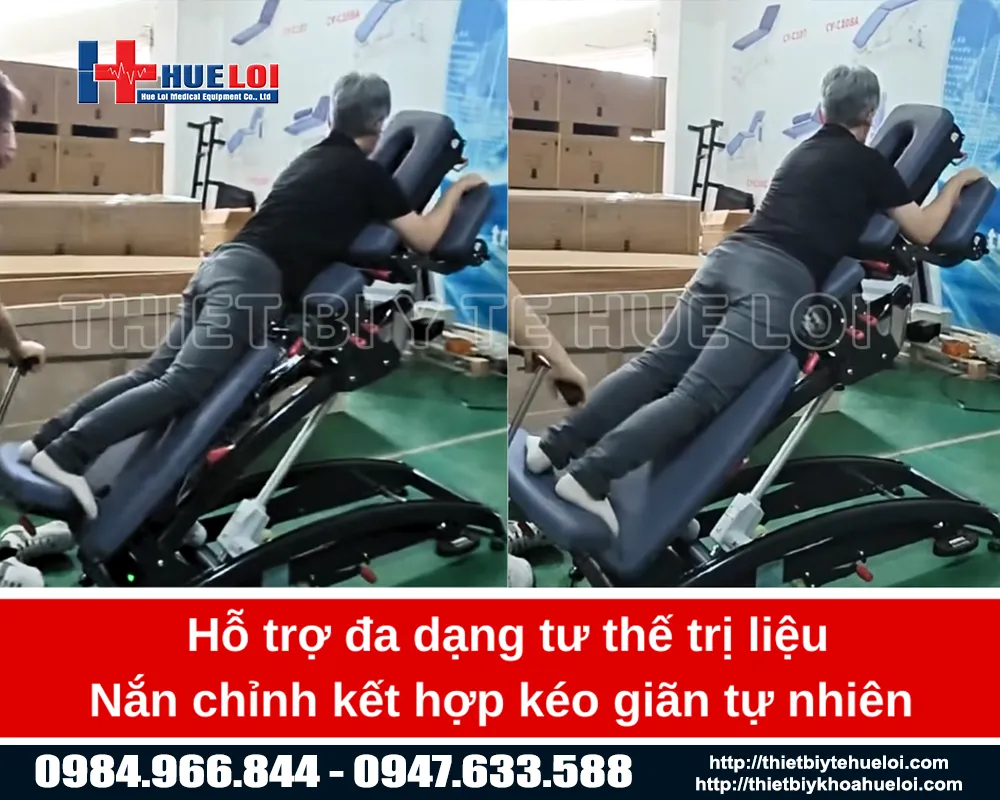 Giường trị liệu cột sống toàn thân cao cấp huê lợi