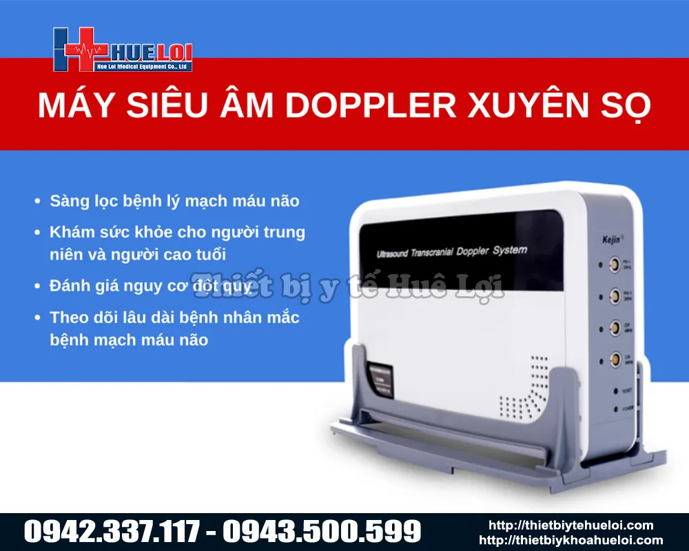 Máy phân tích lưu lượng máu Doppler xuyên sọ