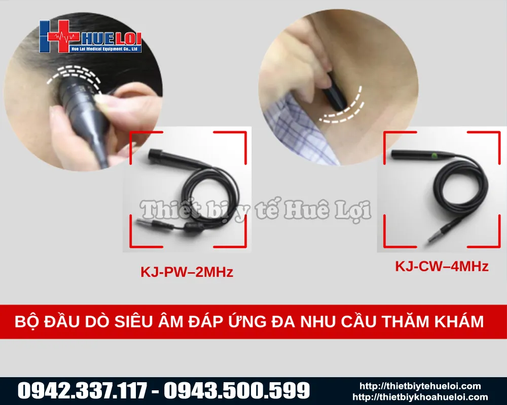 Đầy dò máy siêu âm doppler xuyên sọ