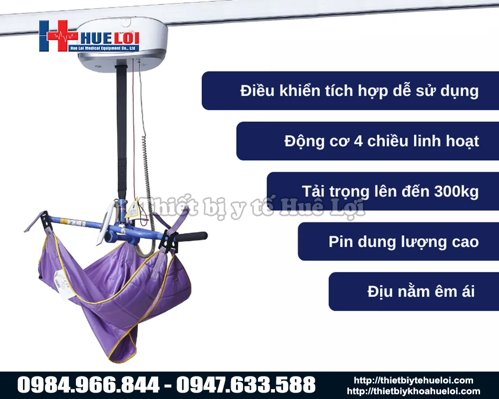 Hệ thống di chuyển bệnh nhân treo trần tự động
