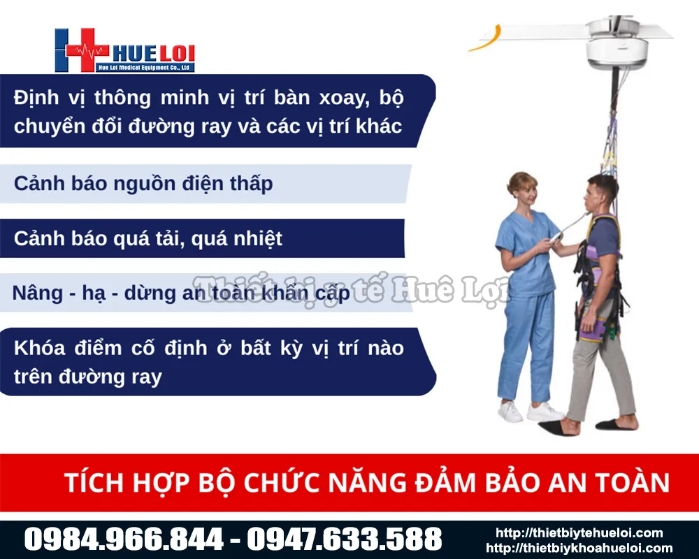 Ưu điểm nổi bật của hệ thống tập đi treo trần tự động
