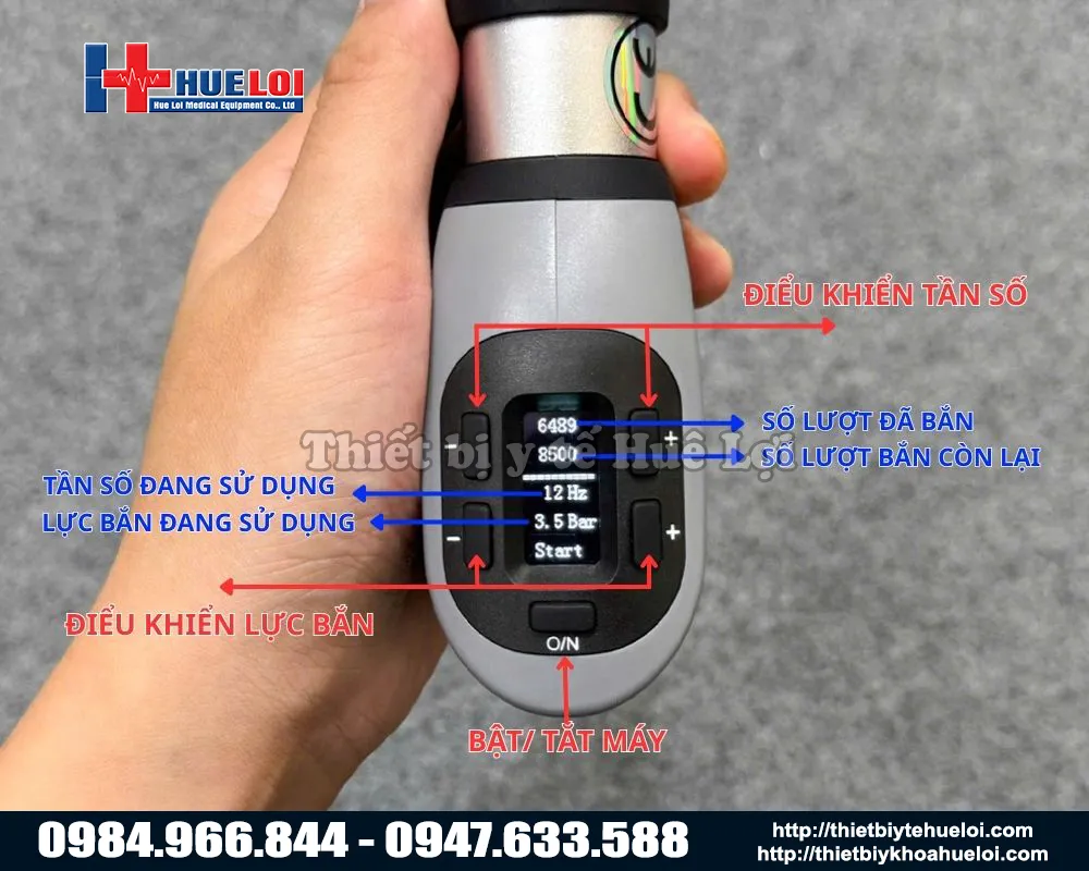 Chi tiết tay súng máy xung kích t703