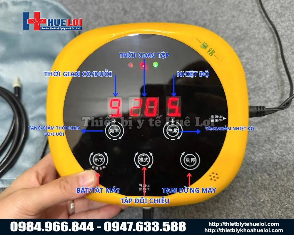 Bảng điều khiển của găng tay tập phục hồi thế hệ mới