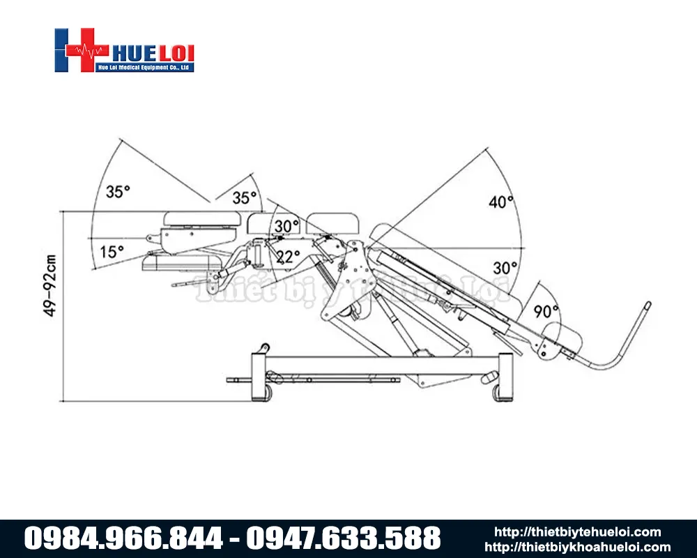Góc điều chỉnh bàn nắn chỉnh xương el07