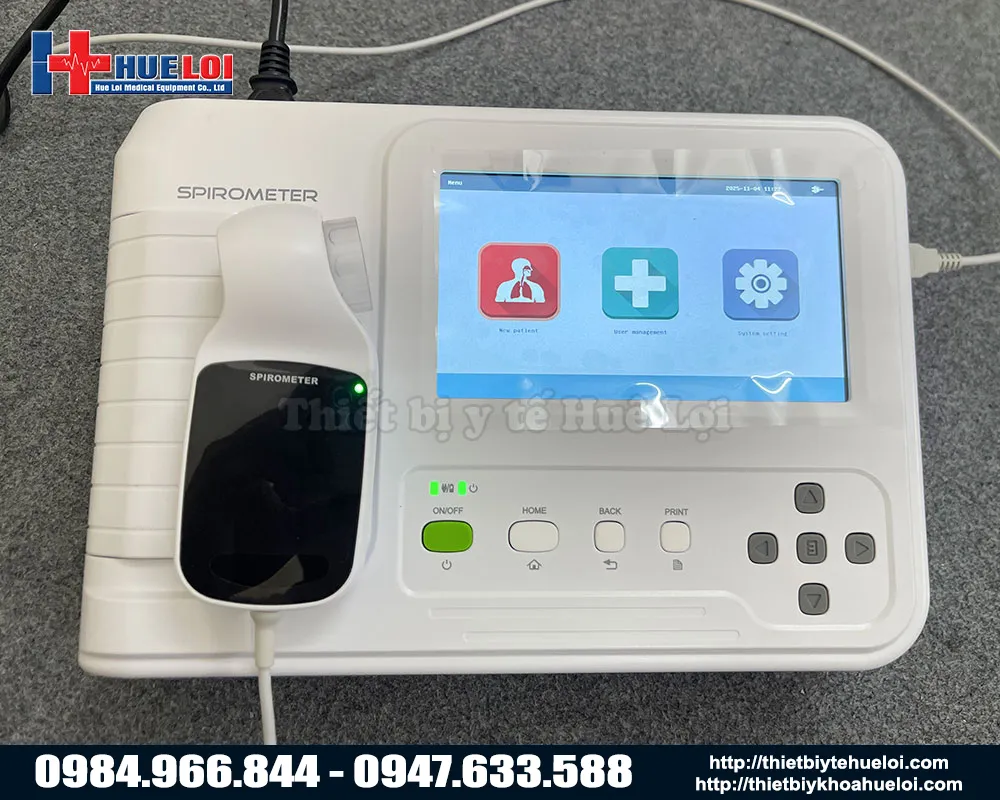 Máy đo chức năng hô hấp để bàn giá rẻ CONTEC SP100