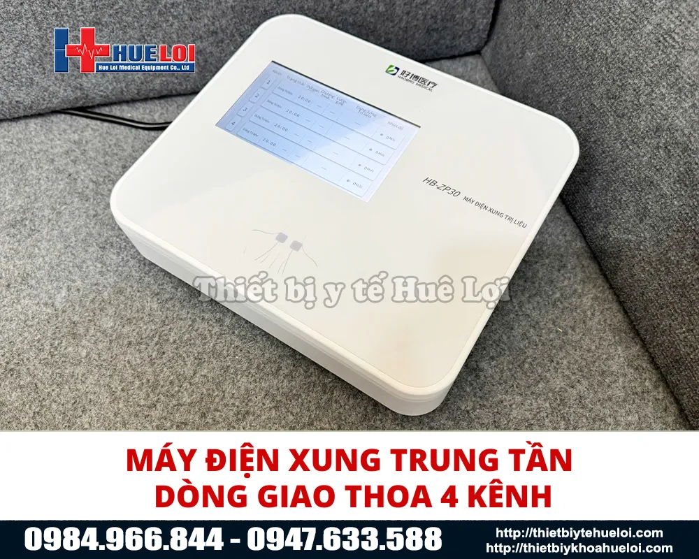 Máy điện xung trung tần dòng giao thoa 4 kênh giá rẻ