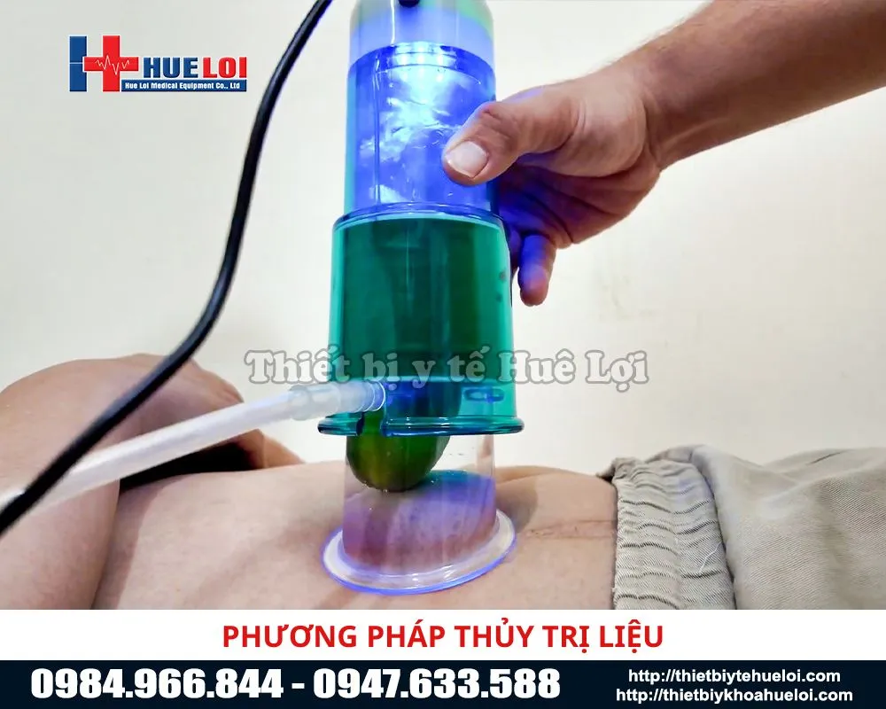 Phương pháp thủy trị liệu của máy điều trị yếu sinh lý ở nam giới
