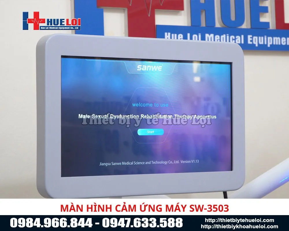 Màn hình cảm ứng máy điều trị rồi loạn cương dương và xuất tinh sớm sw3503