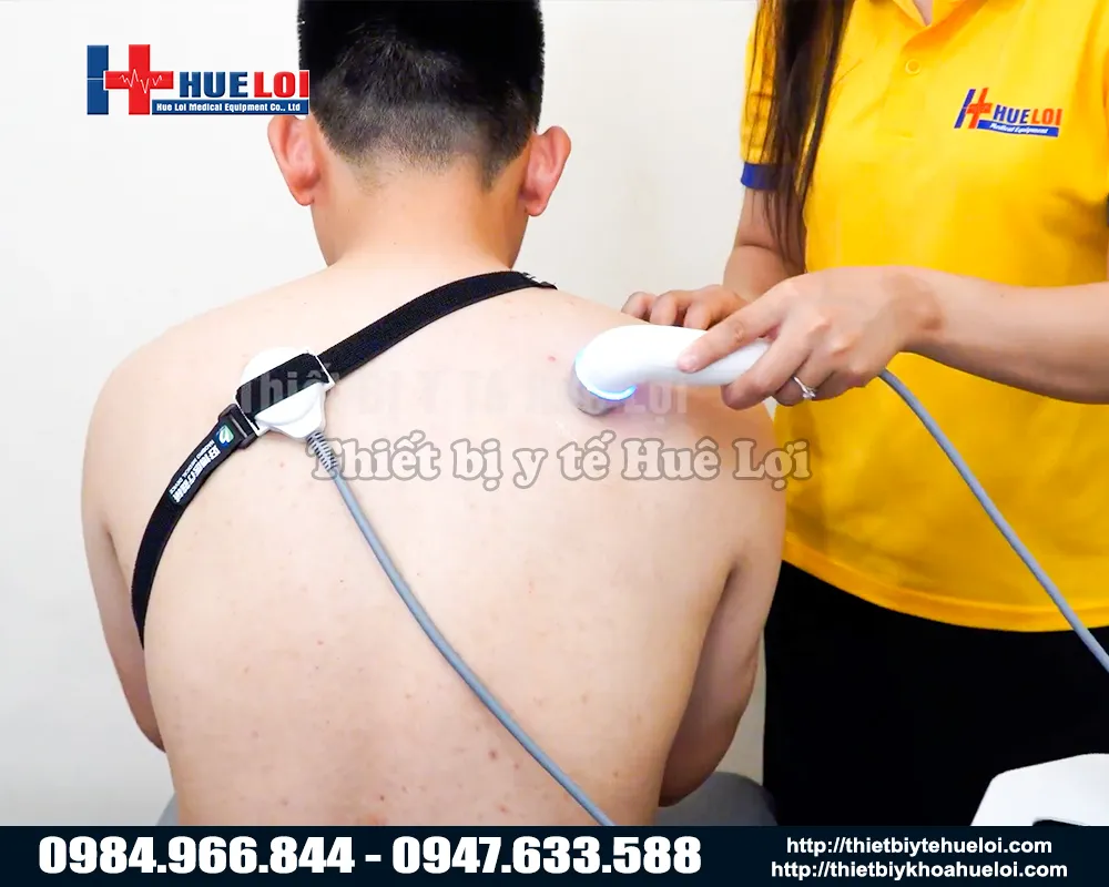 Điều trị giảm đau tiêu viêm bằng máy siêu âm đa tần chuẩn y khoa Haobro hb810b