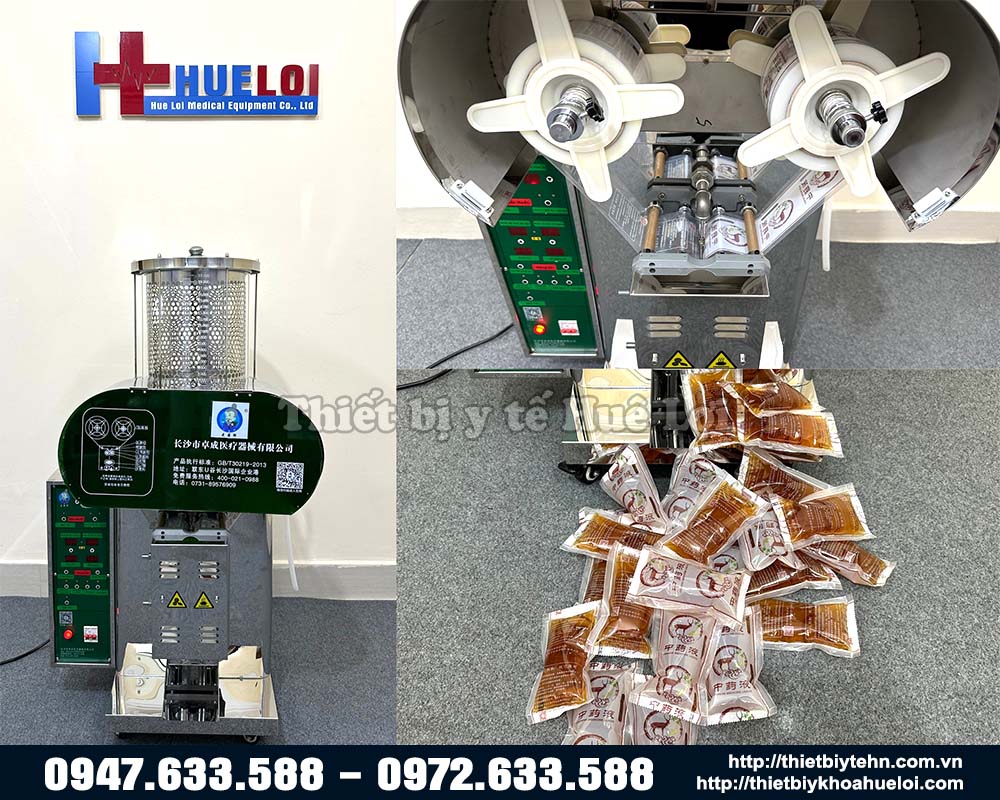 sản phẩm của máy sắc thuốc và đóng túi tự động