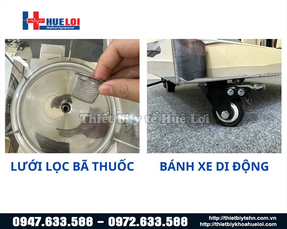 chi tiết máy sắc thuốc 2 trong 1