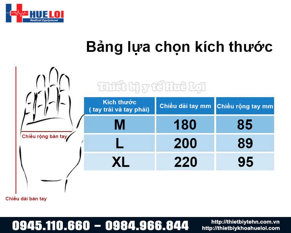 Kích thước máy tập tay