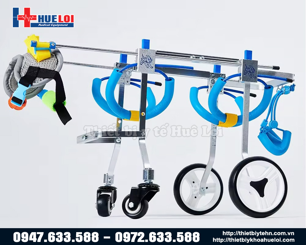 xe lăn 4 bánh cho thú y