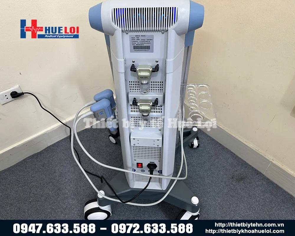 Mặt lưng của máy xung kích trị liệu TEXUA T806